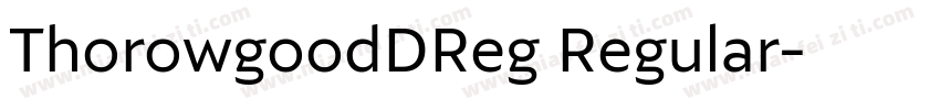 ThorowgoodDReg Regular字体转换
